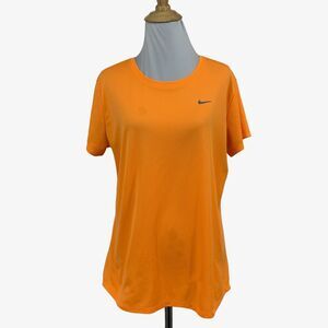Nike T Shirt Womens Large Torch Challenger Dri Fit Round Neck Breathable Running